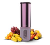 Cecotec Frullatore Portatile Power Titanium Shake2Go Candy Steel. 180W, Bicchiere Metallo 600ml Senza BPA, 3 Programmi Automatici, Ricarica USB-C, Goditi le Tue Bevande Fresche Molto più a Lungo Ora