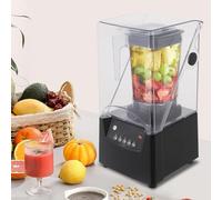 Frullatore professionale da 2 litri con copertura insonorizzata da bancone, frullatore commerciale da 2200 W for frullati, robot da cucina for frutta e latte di soia spremiagrumi