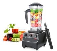 Frullatore professionale da 2 litri, frullatore da banco commerciale, robot da cucina ad alta velocità per carichi pesanti da 1000 W, per zuppe, pesce, ghiaccio tritato, dessert surgelati, frullati