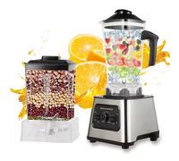 Frullatore professionale multifunzione da 6000 W Potenza 4 lame 2 in 1 Macchina per rompere le pareti Contenitore da 2,5 litri Ghiaccio Dado Mix di frutta Forte