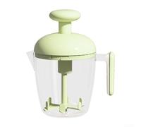 Frullatore semiautomatico per uova con setaccio, frusta a mano per schiuma e impasto, frusta ergonomica senza corrente, facile da pulire, utensile da cucina per la cottura (verde)