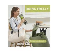 Frullatore Senza Fili - Doppia Batteria da 1500 MAh e 12 Lame, Frullatore Portatile da 450 Ml A 3 Velocità per Frullati e Succhi