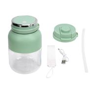 Frullatore spremiagrumi portatile, bottiglia shaker elettrico con tazza frullatore portatile ricaricabile senza fili da 800 ml con cannuccia per coperchio per viaggi in palestra