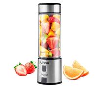 Ufesa Onyx Go!, Bottiglia Frullatore Portatile, Tritatutto Multifunzione, Blender Smoothie, 400 ml, Ricarica USB, Tappo Sport, 24x7,5x7,5 cm