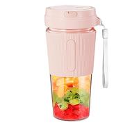 Frullatori e frullati portatili, frullatore a 2 lame senza fili ricaricabile tramite USB, tazza per spremiagrumi portatile da 10 once 300 ml, per frullati, frullati, preparazione