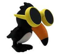 Frulli Frulla - Figura XL 12x12 cm dei Brainrot Italian Memes - Tucano con Occhiali da Sole Giganti - Tucan Meme - Collezionabile Meme Brainrot Italiani - Tung Tung Tung Sahur - Tralara Tralara