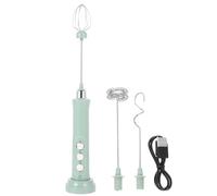 Frullino Montalatte Elettrico Ricaricabile Verde Compatto 1200mah