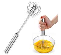 Frullino per uova in acciaio inox, sbattitore per uova, miscelatore manuale, rotante, semi-automatico, consente di mescolare facilmente senza sentirsi stanchi, utilizzato per fare crema di frusta per