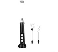 Frullino Schiuma per latte Elettrico 3 Livelli Regolabili USB Ricaricabile Montalatte Manuale per Cappuccini per crema Tè per verde