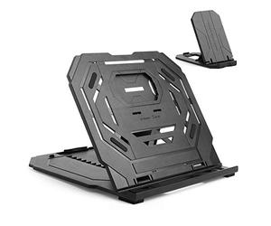 Frunsi Supporto per tablet da disegno, supporto per laptop, supporto pieghevole per display tablet, angoli regolabili a 9 livelli con supporto per telefono integrato, per tablet da disegno da 12-17