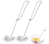 Frusta,2 Pz Frusta a Spirale in Acciaio Inox,Frusta in Acciaio Inossidabile,Frusta A Mano Piccola Frusta Manuale Miscelatore,Frusta Cucina Mano per la Miscelazione,l'agitazione e Il Battito