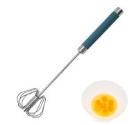 Frusta a mano in acciaio inox, frusta semiautomatica, frusta per latte rotante, miscelatore per uova multifunzionale per mescolare la frusta