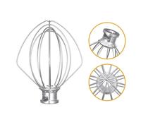 Frusta a palloncino in acciaio inossidabile, compatibile con Kitchenaid K45WW, frusta a palloncino for farina, torte, cibo, uova e panna, utensile da cucina.
