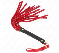 Frusta BDSM in Camoscio Kink Impact & Touch - 30 cm, Rossa