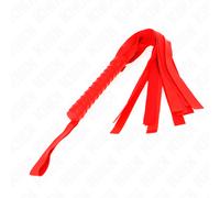 Frusta Bondage Coda Larga KINK Impact - 48,5 cm, Rossa