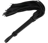 Frusta Bondage Darkness - Pelle Nera, 42 cm