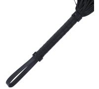 Frusta bondage in pelle nera 42 cm