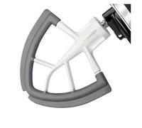 Frusta Con Bordo Flessibile, Compatibile Robot Da Cucina Testa Inclinabile, Piatta 4,5-5 Litri Bordi In Silicone E Raschietto For Ciotola