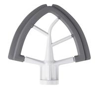 Frusta Con Bordo Flessibile Da 4,5-5 Litri, Compatibile Con KitchenAid, Robot Da Cucina Con Testa Inclinabile E Paletta Piatta Con Raschietto for Ciotola Con Bordi Flessibili In Silicone
