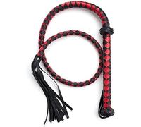 Frusta Corta in Ecopelle Asta Solida con Code in Pelle Morbida O Spessa, Pagaie in Pelle Fornitura Dritta O Knobbed Whip