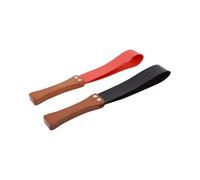 Frusta da addestramento equestre con impugnatura antiscivolo in legno: frusta utilizzata for stabilire una buona comunicazione e un buon controllo con i cavalli, realizzata in morbida pelle.(2pcs)