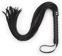 Frusta da Cavallo, Vera Pelle Nappe Equitazione Crop Flogger Handle per L'insegnamento Equestre Formazione
