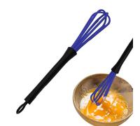 Frusta da cucina, fruste da cucina per il design del manico | Frusta metallica in acciaio inox, palloncino, filo, burro, farina, uova, mescolare, frusta, blu