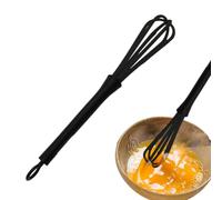 Frusta da cucina, fruste da cucina per il design del manico | Frusta per cuocere uova, burro, mescolare, mescolare, schiumare, emulsionare, aerare, nero