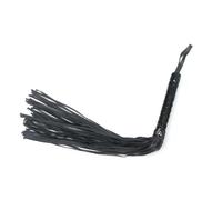 Frusta da Equitazione, frustino, Frustino,Outdoor Sports Portatile Antiscivolo Simil Pelle Frustino Cavallo,per Cavallo Performances, Equestrianism Cavallo Corto,Frusta in Pelle con Frange(Nero)