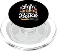 Frusta da forno con citazione "Life Is What You Bake It" PopSockets PopGrip per MagSafe