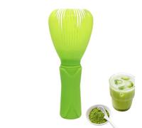 Frusta da tè - PP 5,3 x 5,3 x 12,5 cm | Frusta riutilizzabile e rimovibile, facile da pulire, cerimonia del tè, portatile ma è verde | Cucina tradizionale giapponese