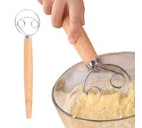 Frusta danese, in acciaio inox, frusta danese per impasto perfetto in un batter d'occhio, scopa per pasta come accessori per la cottura del pane, frusta per impasto, impastatrice per impasto, frusta