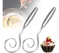 Frusta danese senza cuciture per pane a lievitazione naturale, 25,4 cm, in acciaio inox, facile da pulire, frusta olandese per cottura, pizza, pasticceria e pastella per torte, lavabile in
