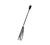 Frusta di alta gamma in nero e oro, in pelle resistente