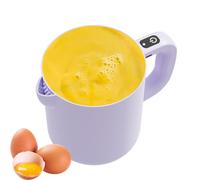 Frusta elettrica per uova - Frullatore e passapasta senza fili 2 in 1 | Ciotola per riso 1 L per la preparazione alimentare casalinga, latte, cottura e pasticceria