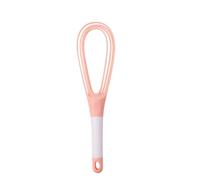Frusta Ergonomico Per Frullino Per Uova Rotante A Mano Con Fili Schiumogeni Per La Pastella Per Torte, Miscelazione Di Panna, Combinazione Di Frullino Per Le Uova Manuale, Frusta Da Cucina(Pink)