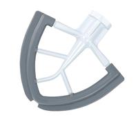 Frusta Flex Edge compatibile con mixer Kitchen Aid con testa inclinabile da 4,5/5 litri, con supporti per attacco miscelatore