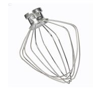 Frusta In Acciaio A 6 Fili Compatibile Con KitchenAid, Accessori For Mixer Artisan, Ciotola Con Testa Inclinabile Da 4,5 E 5 Litri Compatibile Con Il Modello K45WW