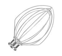 Frusta in acciaio inox K5A per mixer KitchenAid da 5 Qt, frusta a 6 fili compatibile con K4/5, K5SS, KSM5, KG25, KF26, KP50, KSM6573, KSM6521, in acciaio inox 18/8, lavabile in lavastoviglie