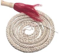 Frusta in Cuoio, Frusta Classica in Pelle Frusta Sportiva per Il Fitness Frusta Bianca per Arti Marziali Lunghezza 1-6 M - Perfetta per L'allenamento della Forza del Corpo Sport Pales, Weiß, 4m