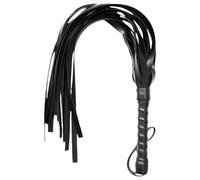 Frusta in pelle sintetica - nero (42cm)