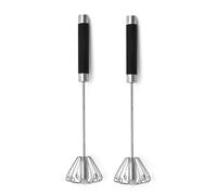 Frusta manuale girevole in acciaio inox per cucina, sbattitore per uova