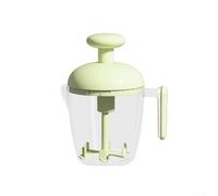 Frusta manuale per uova con meccanismo a pressione semiautomatica, frusta a mano con beccuccio filtro integrato e manico ergonomico per mescolare uova e batteria (verde/1 pezzo)