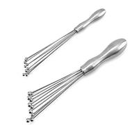Frusta manuale per uova da cucina Frusta a sfera in acciaio portatile multifunzione strumento miscelatore per latte bevanda caffè frullato schiumatore cucina gadget da forno casalinghi frusta girevole