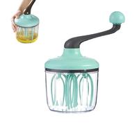 Frusta manuale per uova, grande capacità, 1500 ml, chiusa senza schizzi, miscelatore rotante ad alta coppia, strumento di aerazione multi-filo, per la cottura in casa