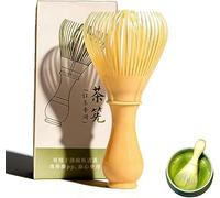 Frusta Matcha in plastica, per mescolare il tè verde in polvere (beige bianco)