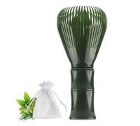 Frusta Matcha in plastica tradizionale fatta a mano in stile giapponese, frusta riutilizzabile in resina PP, viene fornita con un sacchetto a rete 13 x 18, durevole e resistente alla deformazione