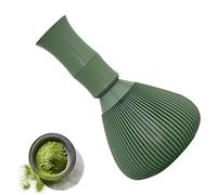 Frusta Matcha in silicone, frusta in resina, riutilizzabile, in plastica, lavabile in lavastoviglie, con supporto per frusta, adatta per riunioni di familiari e amici, 6 x 2 cm