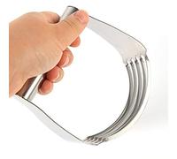 Frusta per impastatrice manuale in acciaio inox, con manico antiscivolo, strumenti professionali per impastare farina, panna, pane, pasticceria, burro, frutta, biscotti