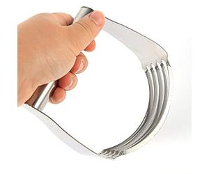 Frusta per impastatrice manuale in acciaio inox, con manico antiscivolo, strumenti professionali per impastare farina, panna, pane, pasticceria, burro, frutta, biscotti